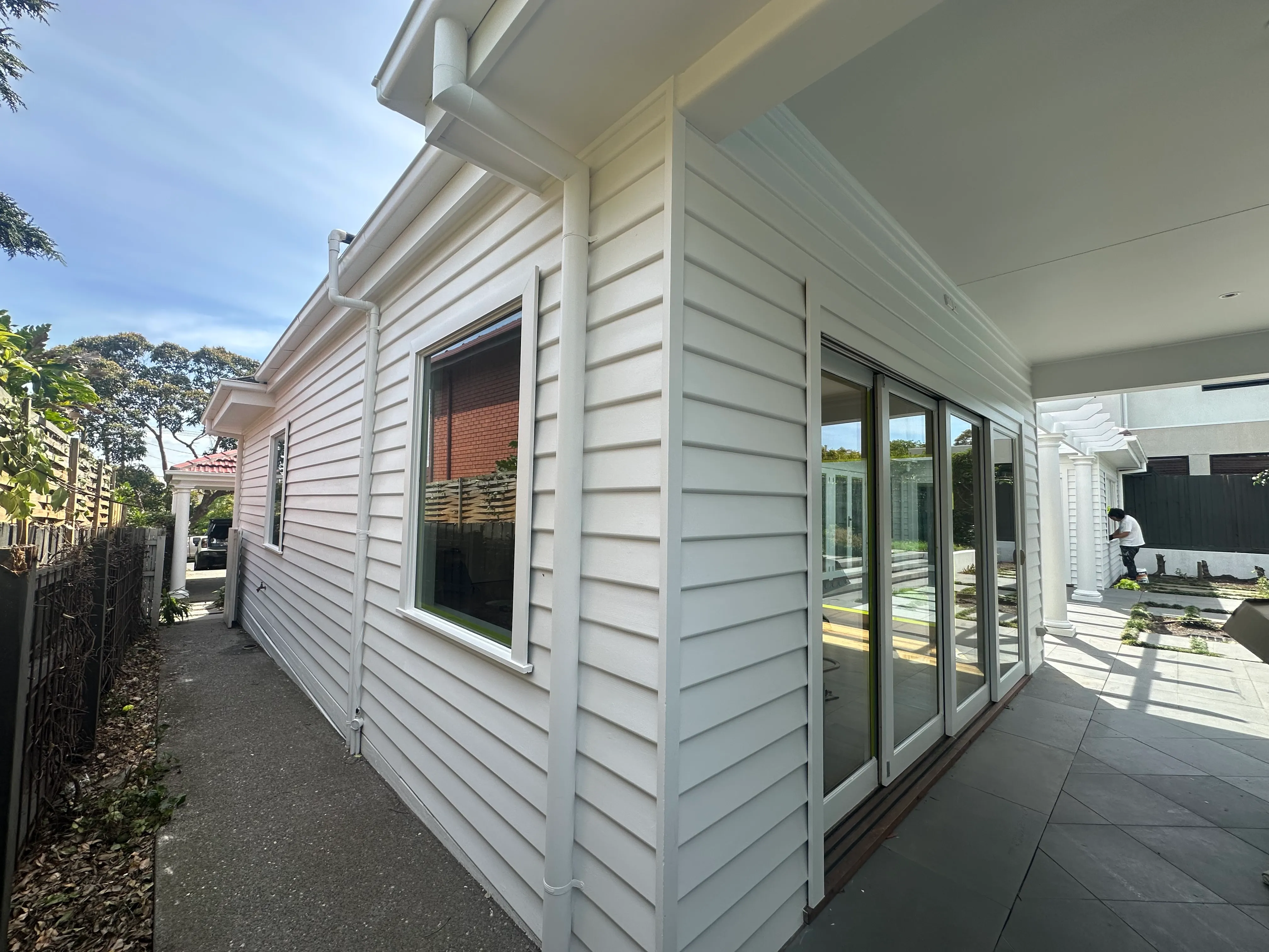 Exterior Painting Weatherboards Side Glen Iris